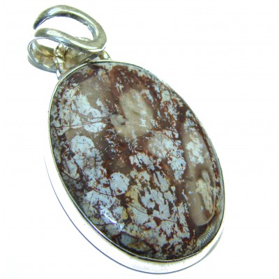 Top quality Picture Jasper .925 Sterling Silver handmade Pendant