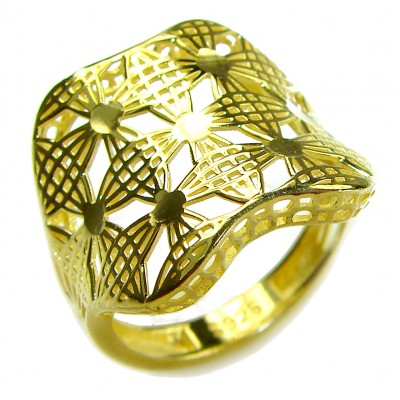 .925 Sterling Silver Large Ring size 7