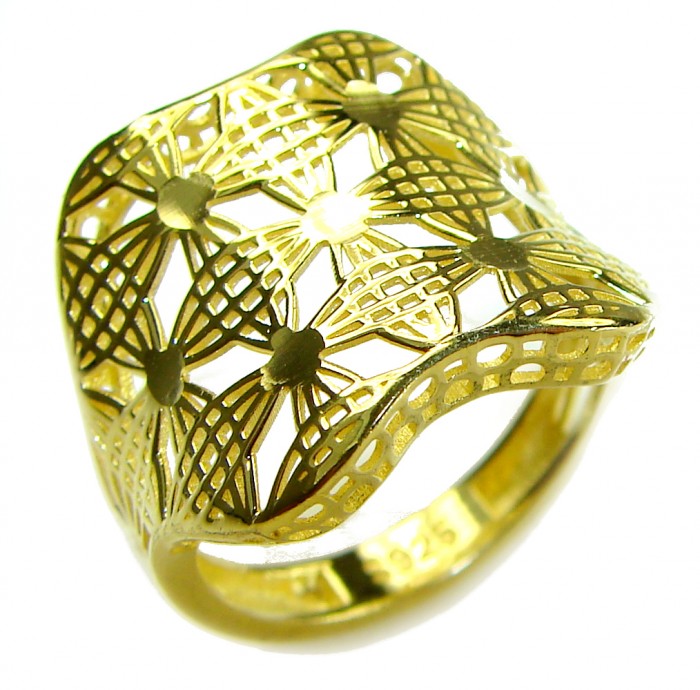 .925 Sterling Silver Large Ring size 7