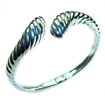 Fancy .925 Sterling Silver handcrafted Statement Italy made Bracelet / Cuff