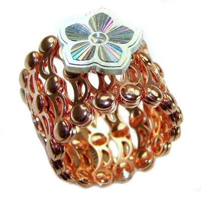 Trendy Moissanite Retractable Ring And Bracelet Bracelets for Women - Unique Boho 14K Gold over .925 Sterling silver Ring - Bracelet