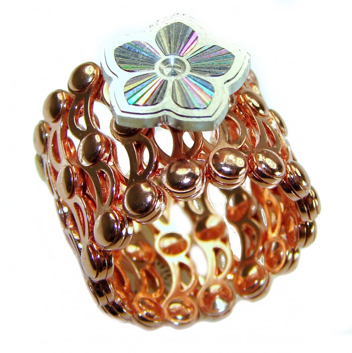 Trendy Moissanite Retractable Ring And Bracelet Bracelets for Women - Unique Boho 14K Gold over .925 Sterling silver Ring - Bracelet
