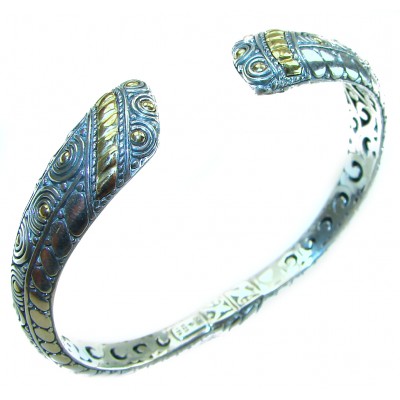 Bali Legacy 28.9 grams authentic 2 tones .925 Sterling Silver handcrafted bracelet