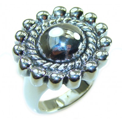 Precious Flower Bali made .925 Sterling Silver handcrafted Ring s. 8