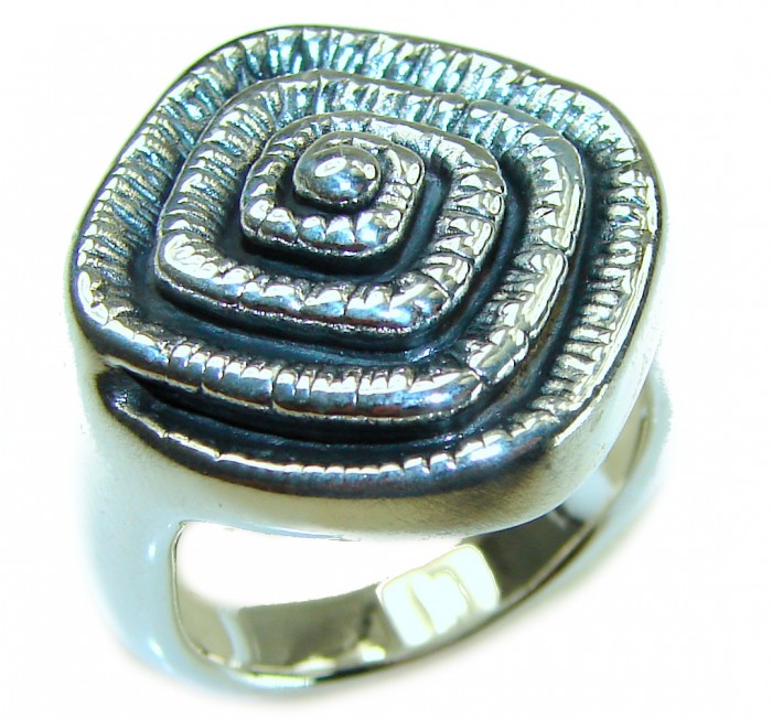 Natural Beauty Italy Made Silver Sterling Silver ring s. 8