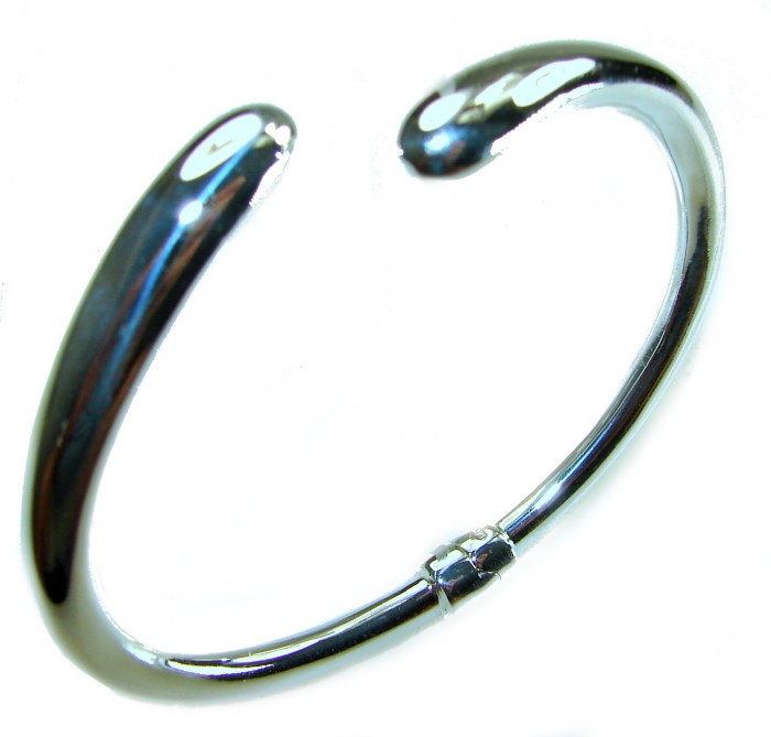 Fancy .925 Sterling Silver handcrafted Statement Italy made Bracelet / Cuff