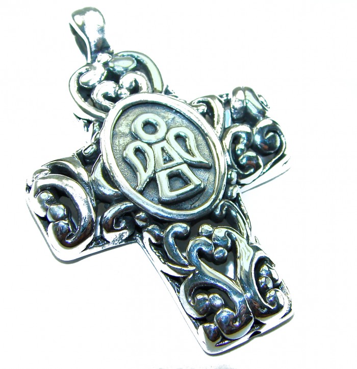 Protective angel - Holy Cross .925 Sterling Silver Pendant