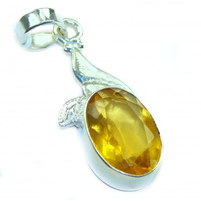 Real Beauty Citrine .925 Sterling Silver handcrafted Pendant