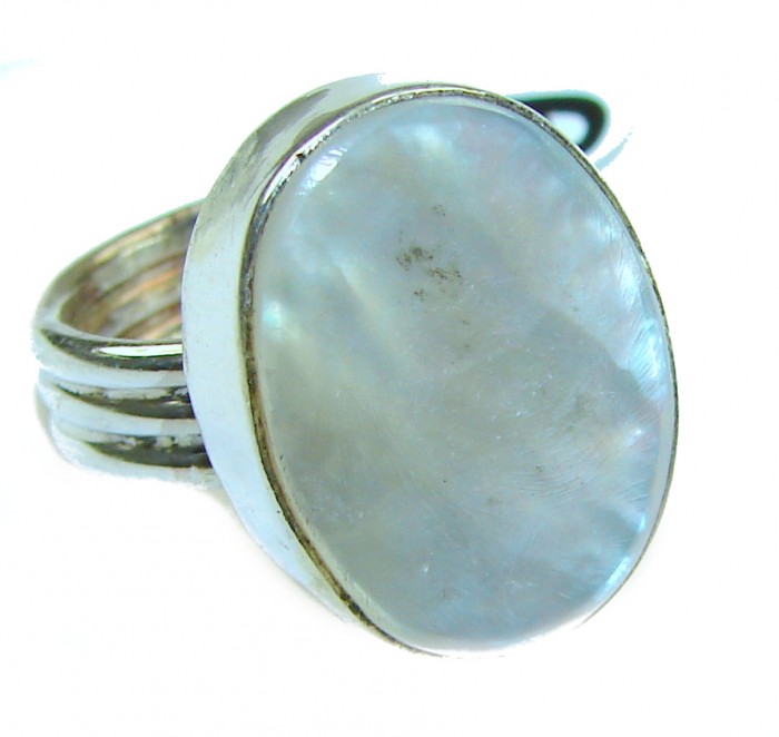 Blister Pearl .925 Sterling Silver brilliantly handcrafted ring s. 6