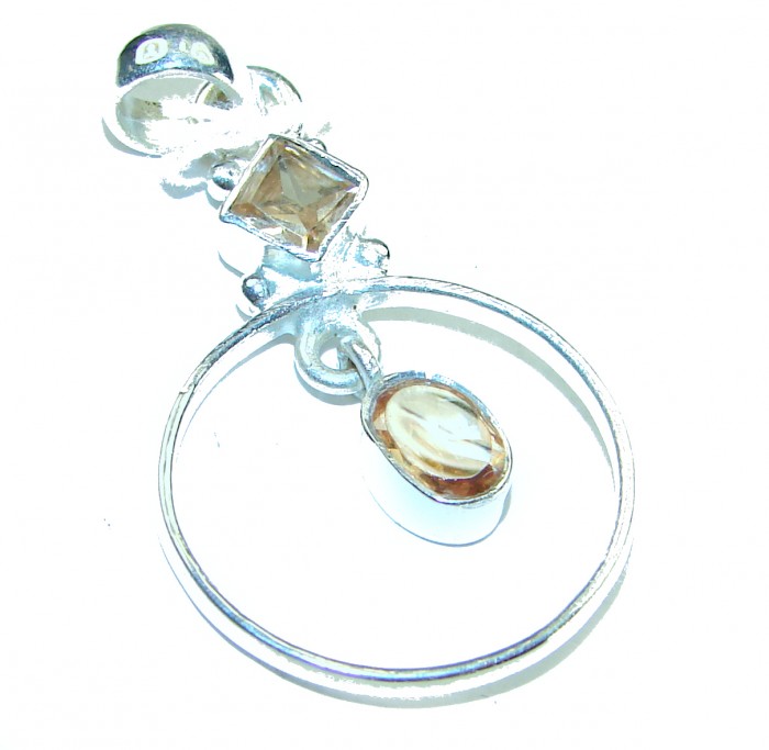 Phenomenal Citrine .925 Sterling Silver handcrafted Pendant