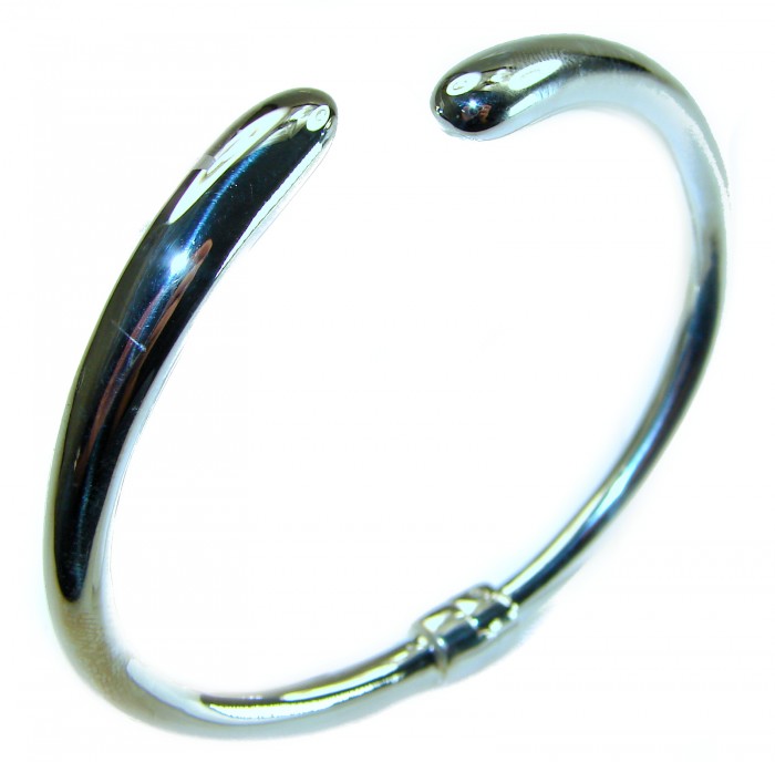 Fancy .925 Sterling Silver handcrafted Statement Italy made Bracelet / Cuff