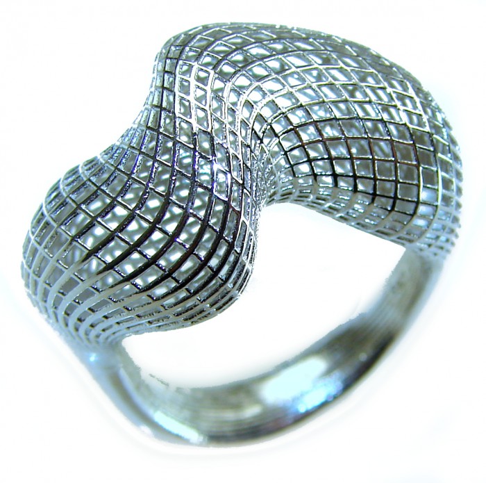 Eternity Bali made .925 Sterling Silver ring size 7 1/4