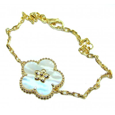 Fantastic Blister Pearl 14K Gold over .925 Silver handmade Bracelet
