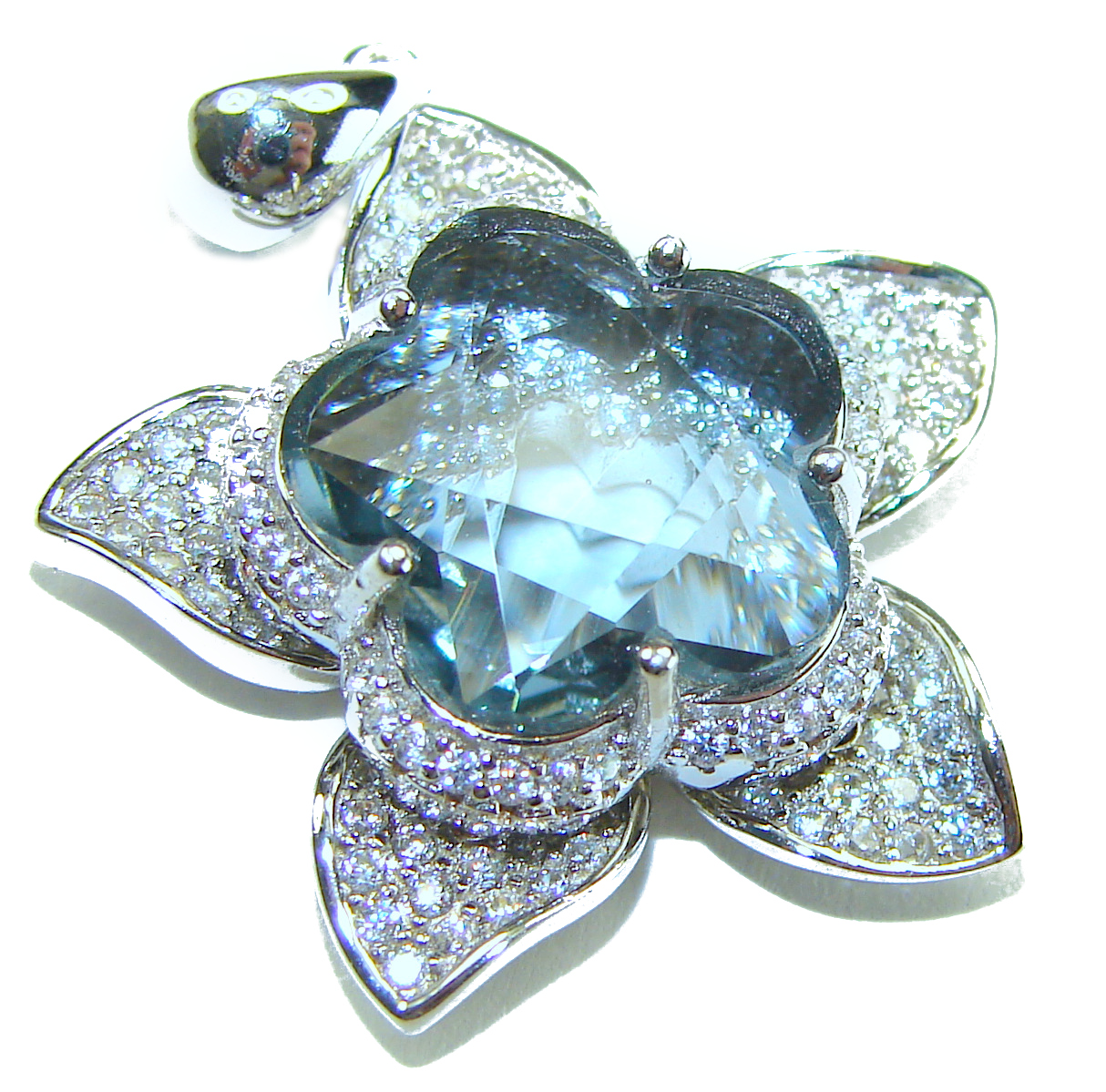 15.5ct Tanzanite Pendant 925 Sterling Silver Handmade Oval Purple Gemstone