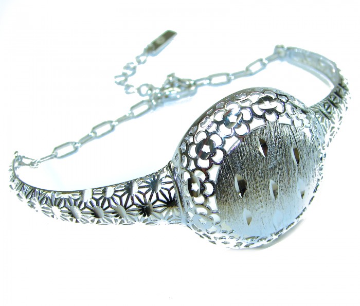 Luxurious Italy made .925 Sterling Silver handcrafted Bracelet