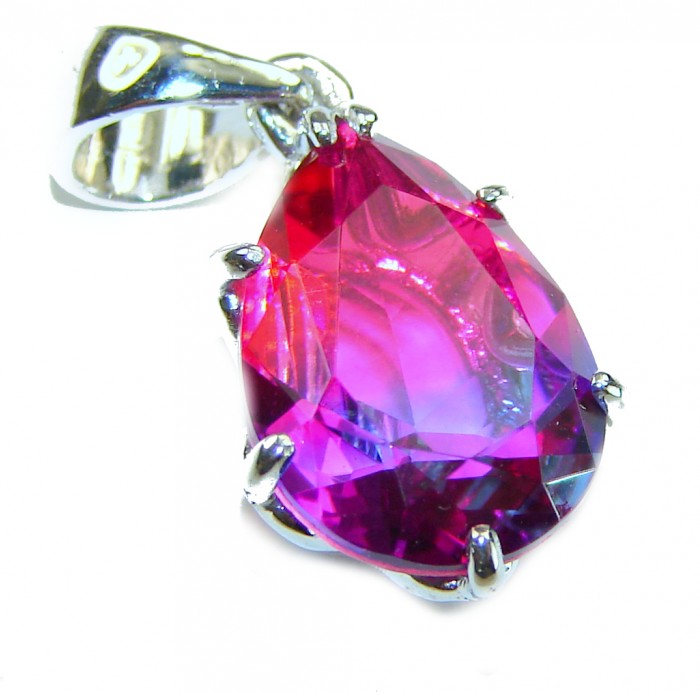 Spectacular Genuine 8.2 CARAT Alexandrite .925 Sterling Silver .925 Sterling Silver handcrafted Pendant