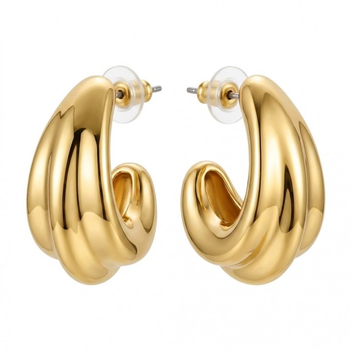 Luxurious Golden tone handcrafted Stylish earrings