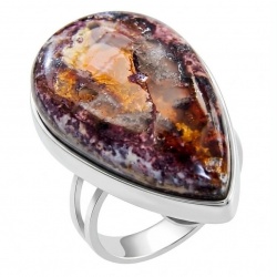 Bonfire Night best quality 28.7 carat Mexican Opal .925 Sterling Silver handmade ring 8