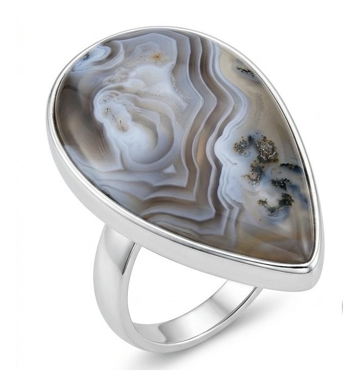 Top quality Great Crazy Lace Agate .925 handcrafted Sterling Silver Ring s. 8 adjustable - video
