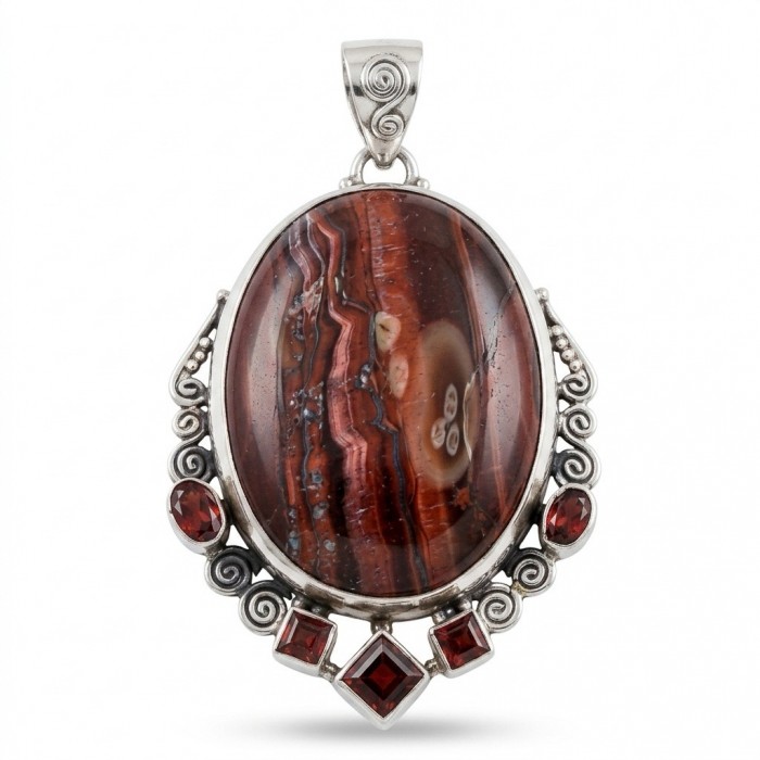 Incredible quality Silky Golden Tigers Eye .925 Sterling Silver handmade Pendant