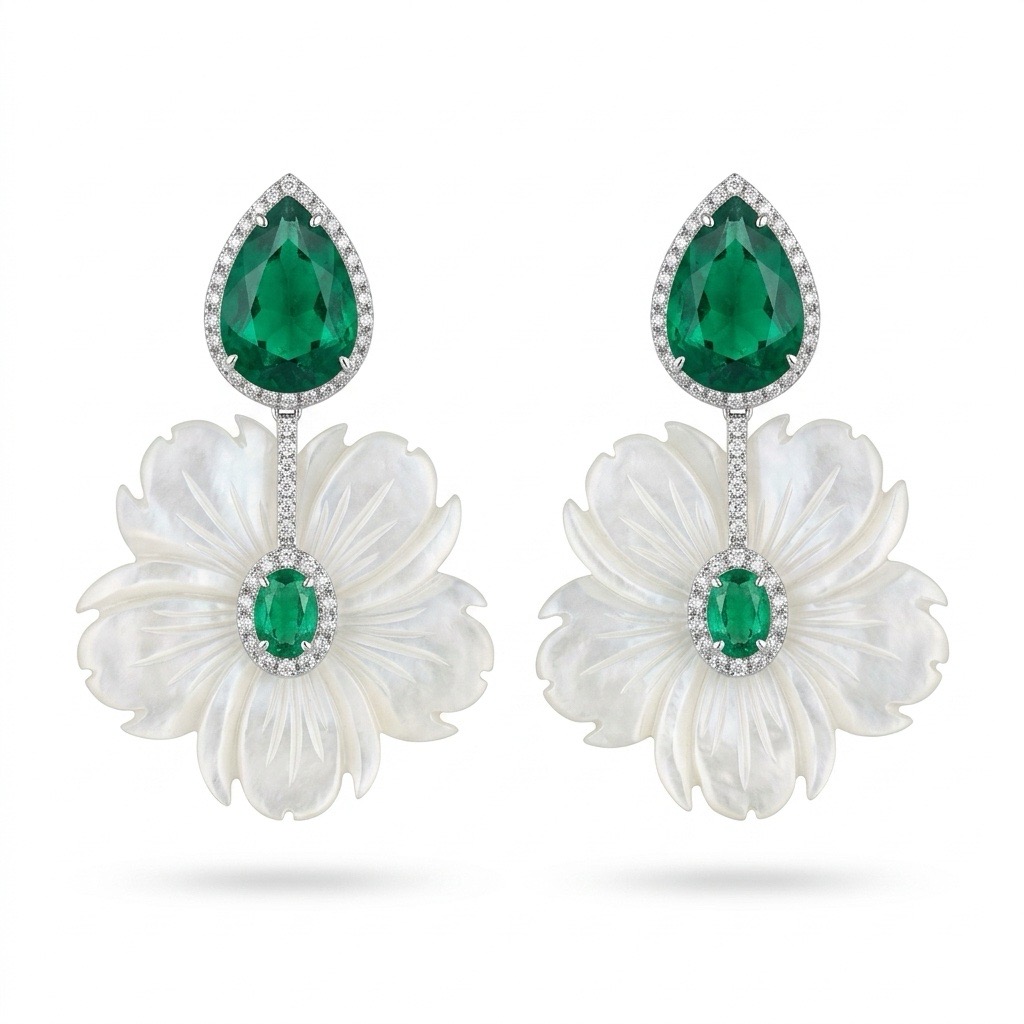 Blister Pearl Earrings Sterling Silver | 14K Gold