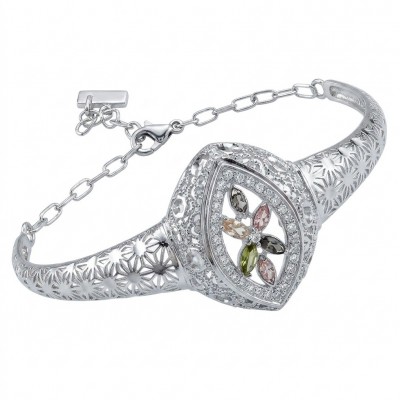 Casablanca - authentic 3.6 carat Brazilian Tourmaline .925 Sterling Silver Bracelet