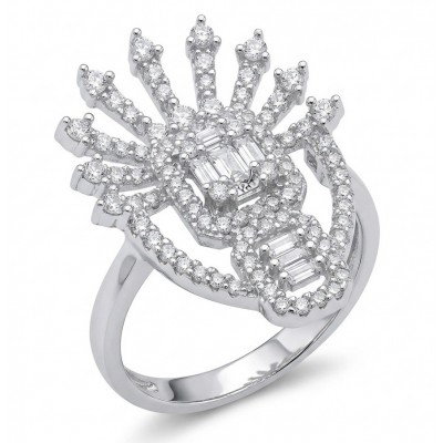 Tropicana natural 2.5 carat Topaz .925 Sterling Silver handmade Ring size 8 1/4