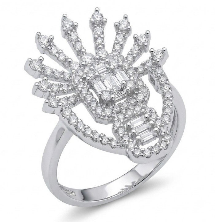 Tropicana natural 2.5 carat Topaz .925 Sterling Silver handmade Ring size 8 1/4