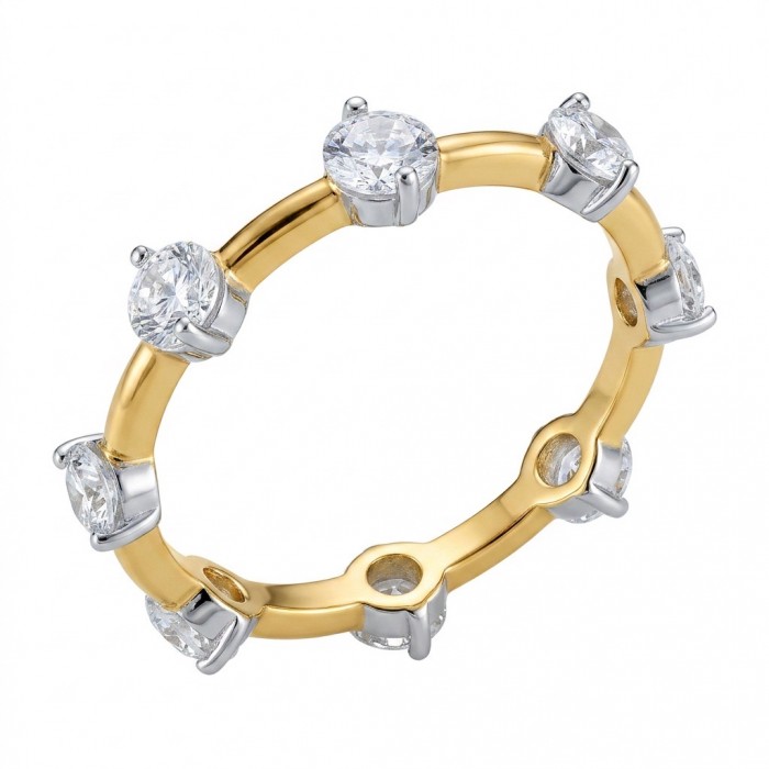 Natural 2.5 carat Topaz .925 Sterling Silver dipped in 14K Gold handmade Ring size 9
