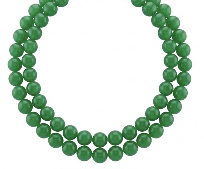 One of the kind Green Jade Sterling Silver necklace