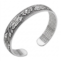 By the lake Silver Waves Vintage style Luxurious fashion Bracelet