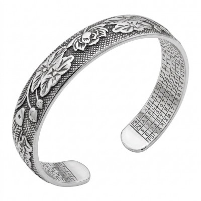 By the lake Silver Waves Vintage style Luxurious fashion Bracelet