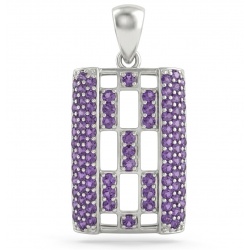 Sofia 14.5 carat Brazilian Amethyst .925 Sterling Silver handmade Pendant
