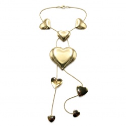 Golden Hearts Sublime natural Golden handmade FASHION Necklace