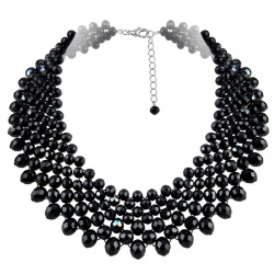 Rachel 250 carat Authentic Onyx .925 Sterling Silver handmade Necklace