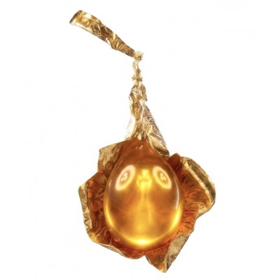 Calla Lily Prehistoric Authentic Butterscotch Baltic Amber 2 tones .925 Sterling Silver beautifully handcrafted LARGE Pendant
