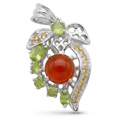 Incredible 3.8 carat Mozambique Ruby .925 Sterling Silver handcrafted pendant