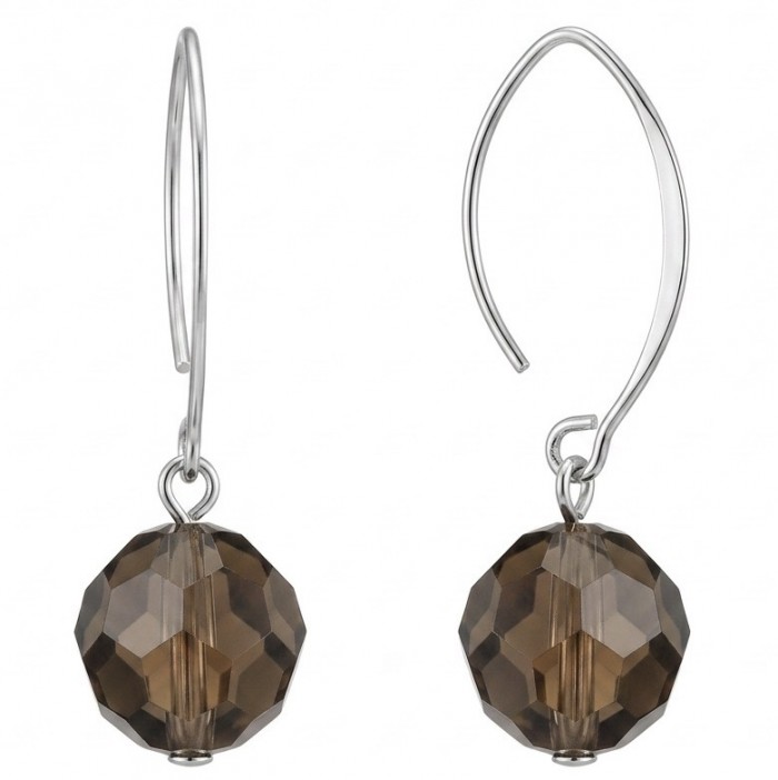 Luxurious Style Smoky Topaz .925 Sterling Silver handmade Earrings