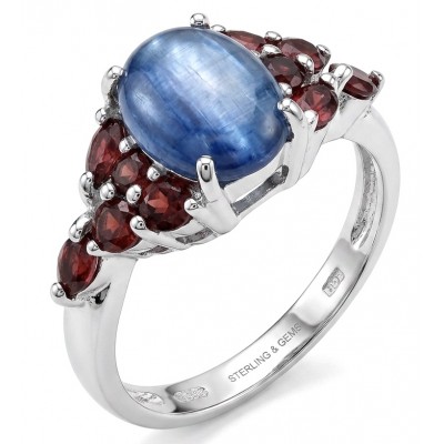 Luxurious 4.5 ctw Tanzanite .925 Sterling Silver handcrafted Statement Ring size 8