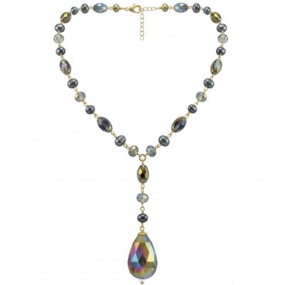 Bohemian Style Huge Genuine 34 inches Titanum Druzy .925 Sterling Silver handmade necklace