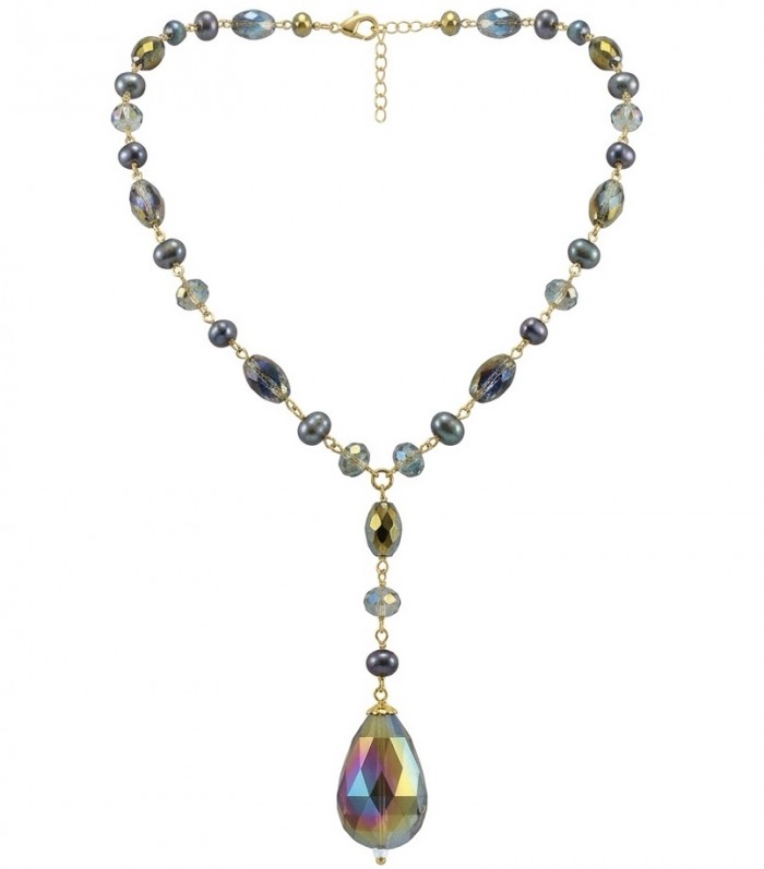 Bohemian Style Huge Genuine 34 inches Titanum Druzy .925 Sterling Silver handmade necklace