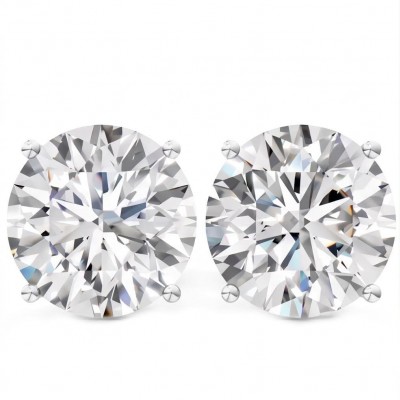 Angelina 8.9 carat authentic White Topaz .925 Sterling Silver Handcrafted Earrings