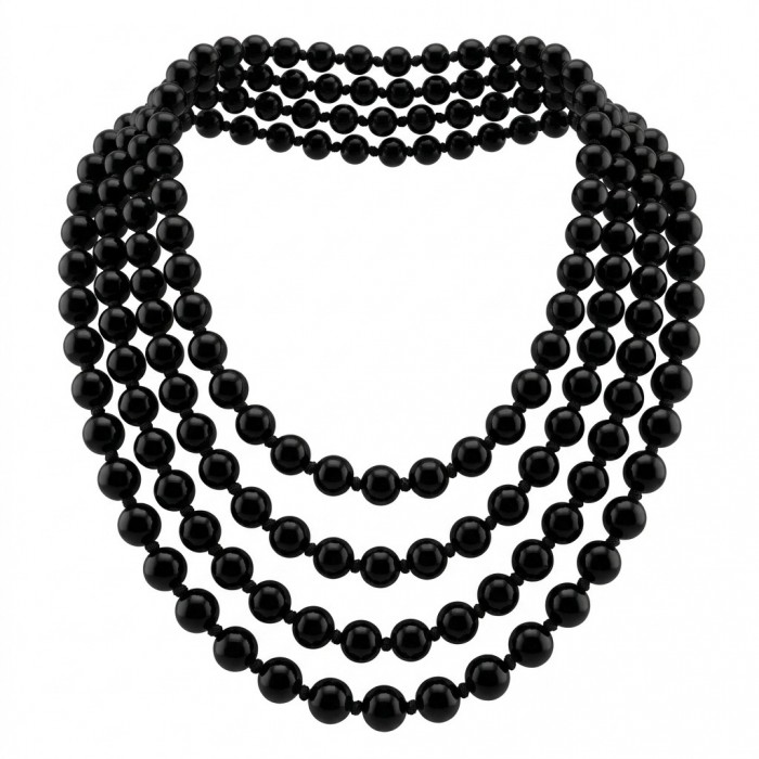 Rachel lab. creatred Onyx handmade Bochemian style Necklace