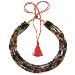 Infinity authentic 129.5 carat Brazilian Watermelon Tourmaline handcrafted necklace
