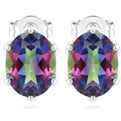 Luxurious authentic 11.2 carat Brazilian Tourmaline .925 Sterling Silver handcrafted earrings
