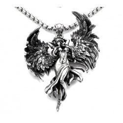 Flaying Angel 24 inches Long Necklace