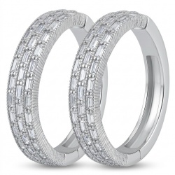 Allure Natural 10.2 carat White Topaz .925 Sterling Silver handcrafted hoop earrings