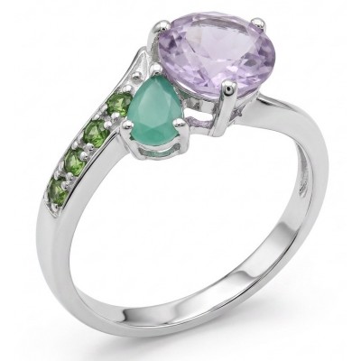 Born to Glam 2.8 carat natural Tanzanite .925 Sterling Silver Perfectly handcrafted Ring s. 7