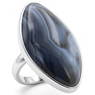 Top quality Scentic Botswana Agate .925 Sterling Silver handcrafted Ring s. 8 adjustable