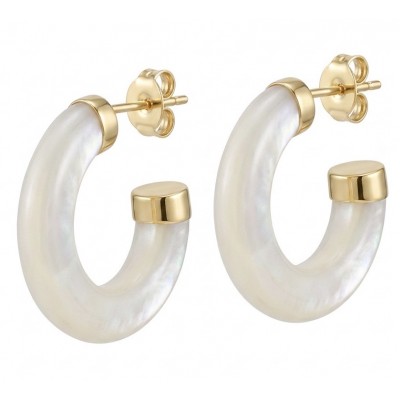Top quality Sublime Blister Pearl 22K Gold over .925 Sterling Silver handcrafted Earrings
